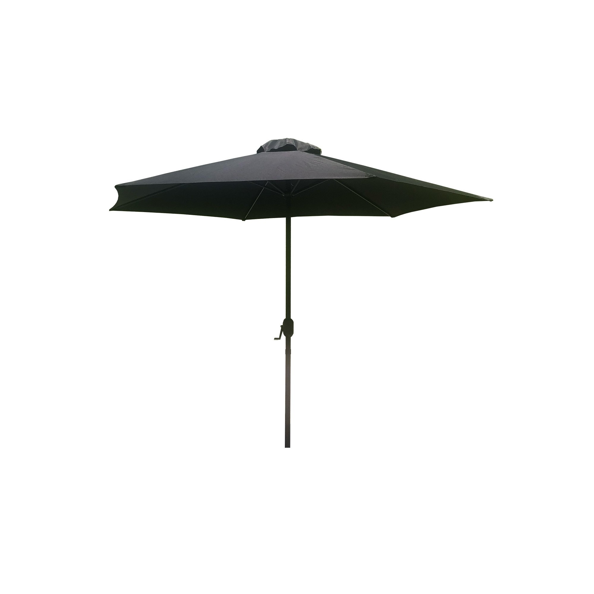 Parasol avec manivelle 300cm noir Gescova