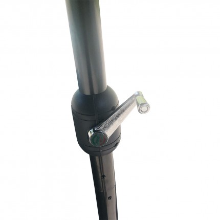 Parasol avec manivelle 300cm noir Gescova