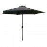 Parasol avec manivelle 350cm noir Gescova