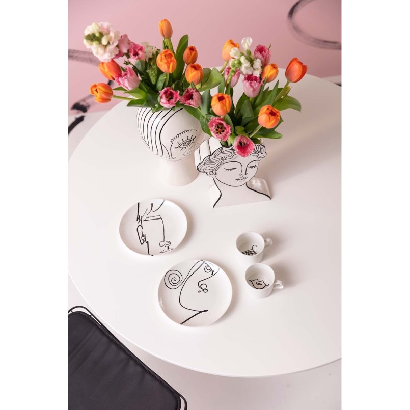 Tasses Viso Uomo set de 4 Kare Design