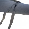 Parasol en bois 300x300cm noir Gescova
