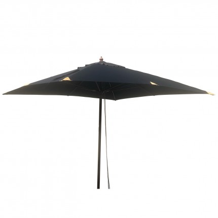 Parasol en bois 300x300cm noir Gescova