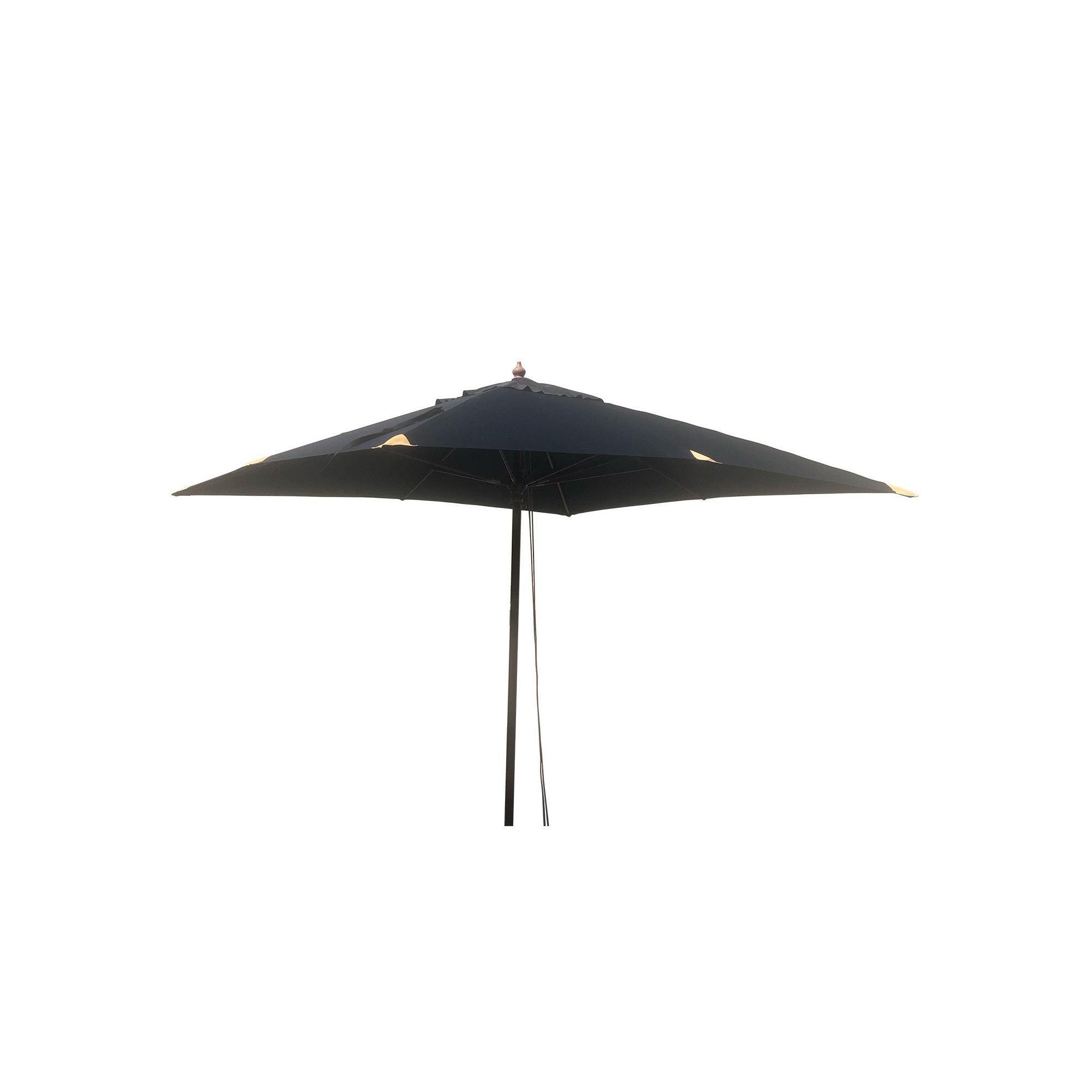 Parasol en bois 300x300cm noir Gescova