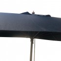 Parasol en bois 300x300cm noir Gescova