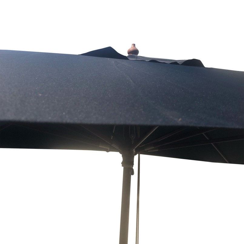 Parasol en bois 300x300cm noir Gescova