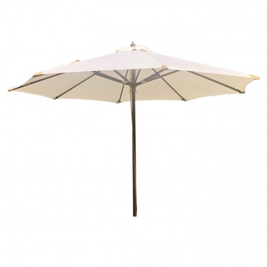 Parasol en bois 350cm écru Gescova