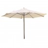 Parasol en bois 350cm écru Gescova