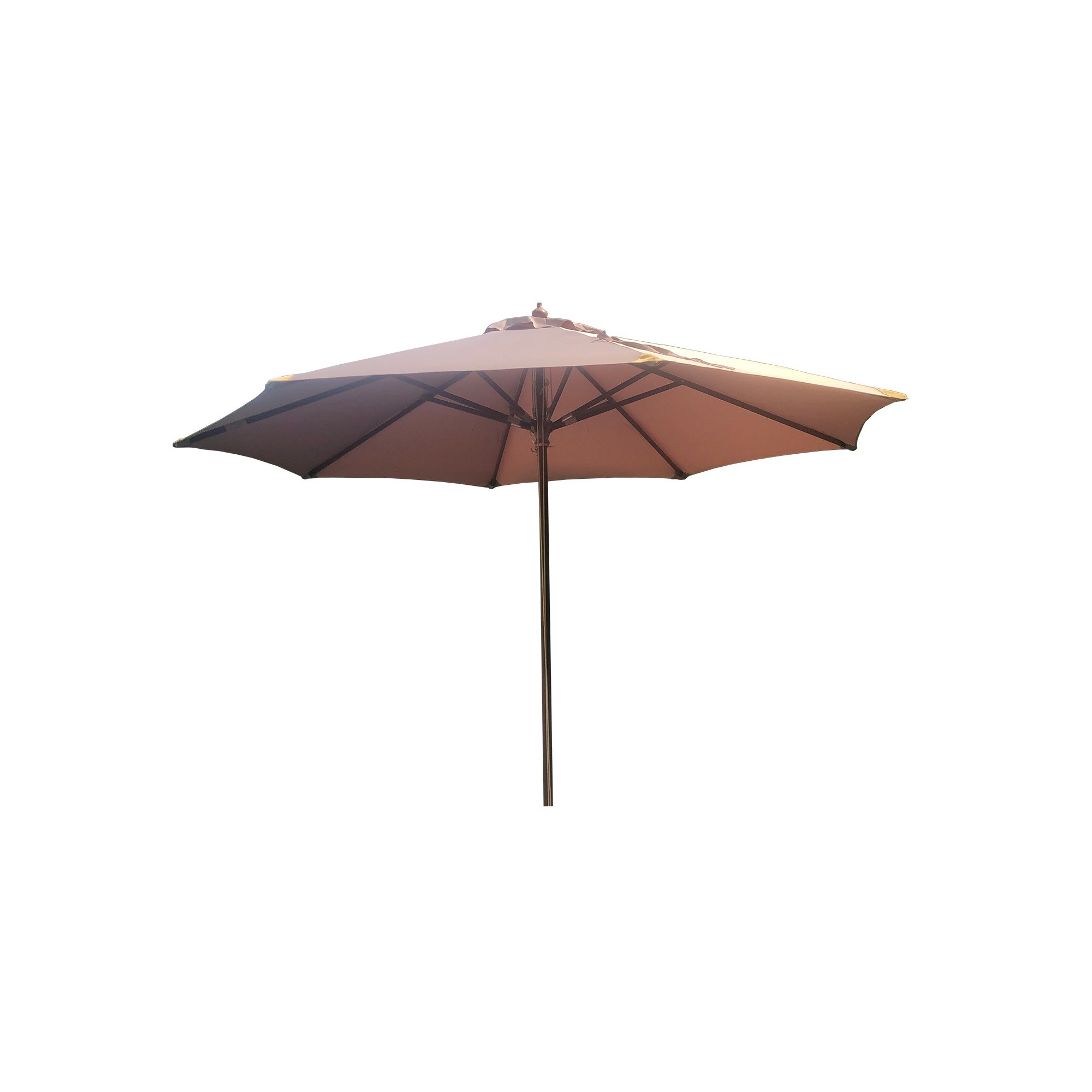 Parasol en bois 350cm taupe Gescova