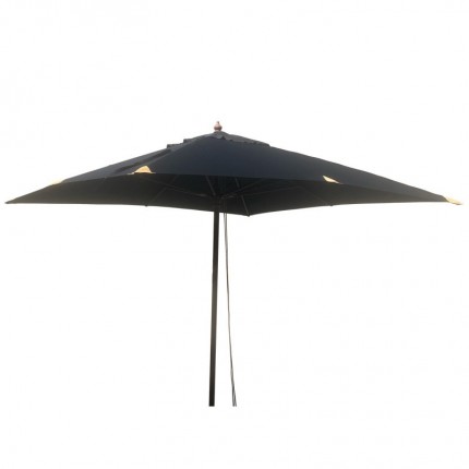 Parasol en bois 350cm noir Gescova