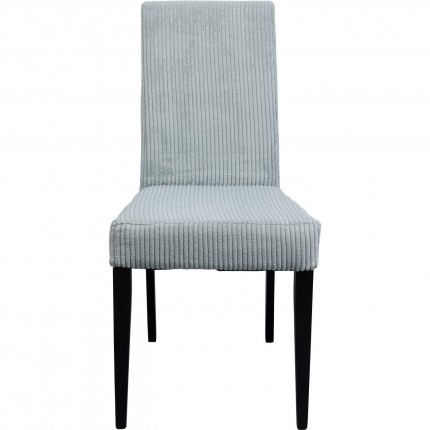 Chaise Econo côtelée bleue Kare Design