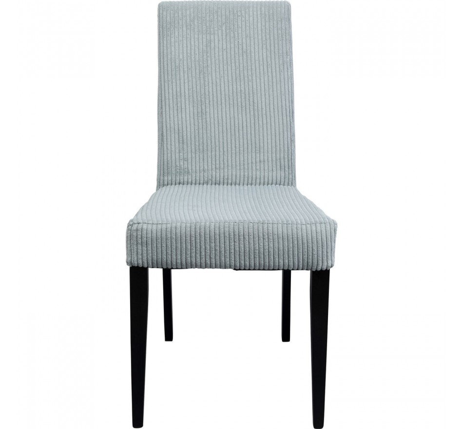 Chaise Econo côtelée bleue Kare Design