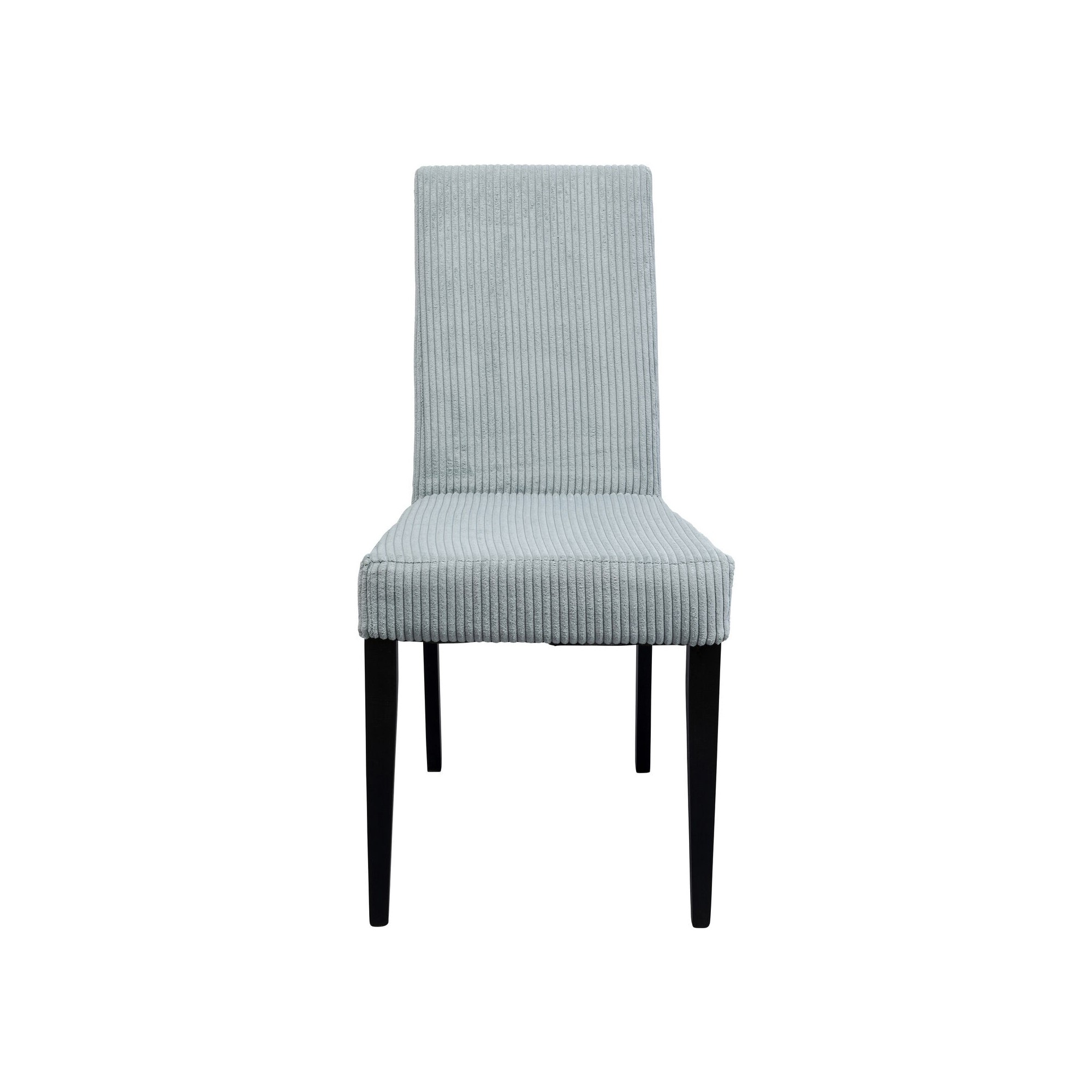 Chaise Econo côtelée bleue Kare Design