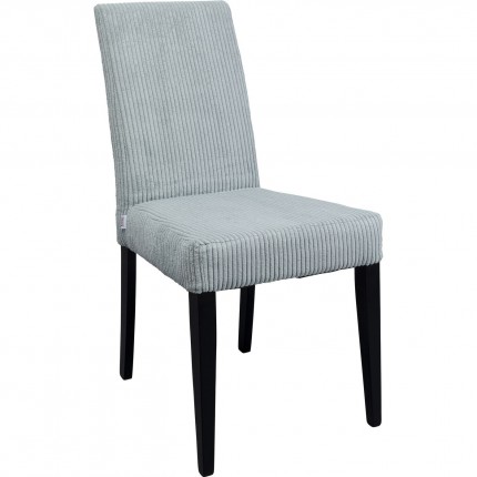 Chaise Econo côtelée bleue Kare Design