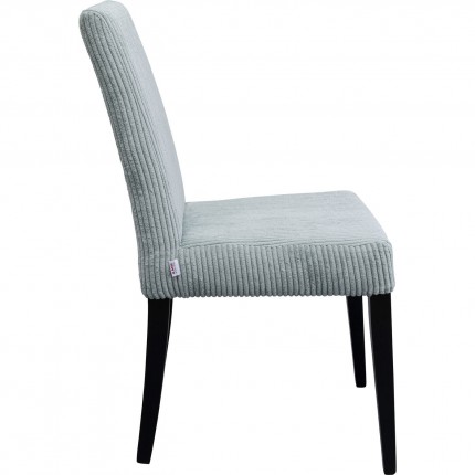 Chaise Econo côtelée bleue Kare Design