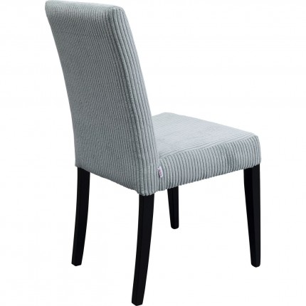 Chaise Econo côtelée bleue Kare Design