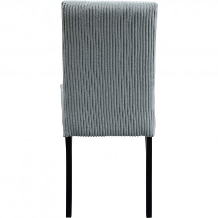 Chaise Econo côtelée bleue Kare Design