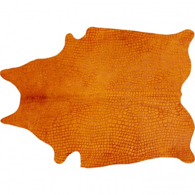 Tapis Croco orange Kare Design