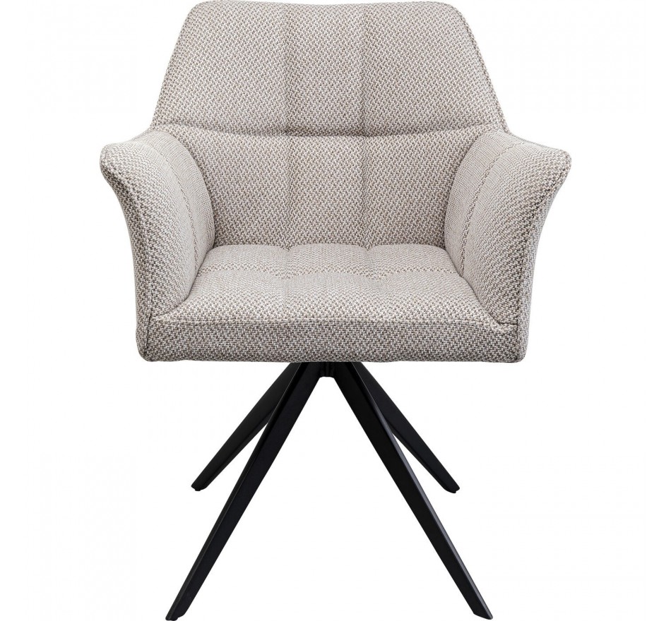 Swivel chair with armrests Thinktank grey Kare Design Swivel chair with armrests Thinktank grey Kare Design