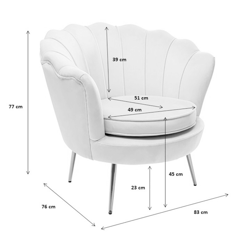 Fauteuil Water Lily fuchsia