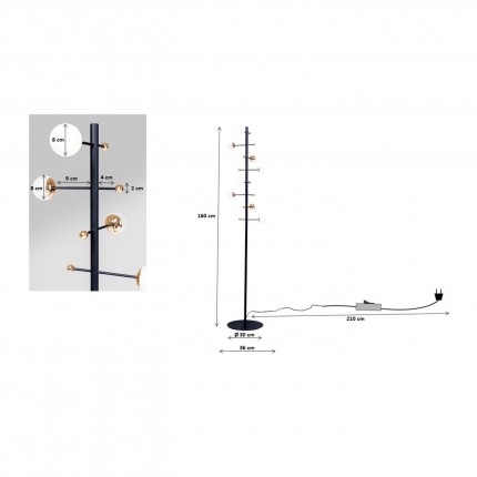 Lampadaire Trapez Kare Design