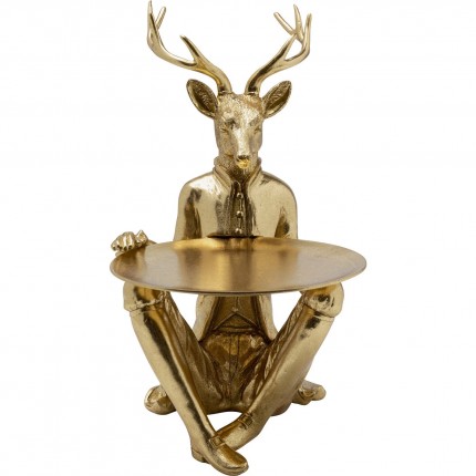 Déco cerf majordome doré Kare Design