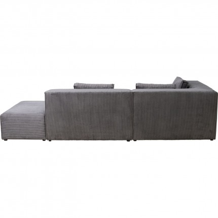 Canapé d'angle Infinity Cord gris gauche Kare Design