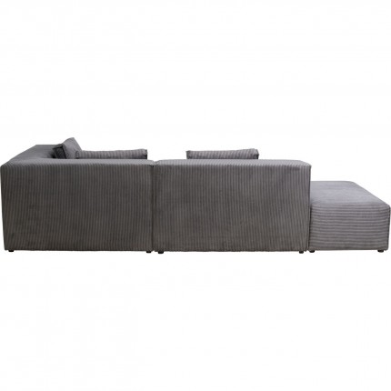 Canapé d'angle Infinity Cord gris droite Kare Design