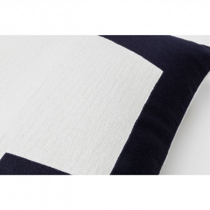 Coussin Forma bleu et blanc 50x50cm Kare Design