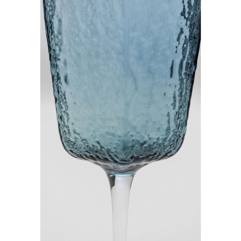 Verres à vin rouge Cascata bleus set de 4 Kare Design