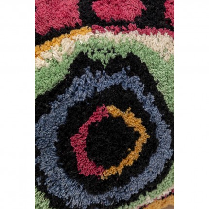 Coussin oeil jaune et rose Kare Design