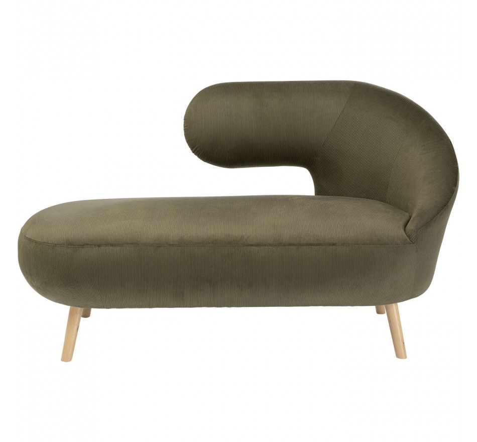 Méridienne Bacio velours vert Kare Design