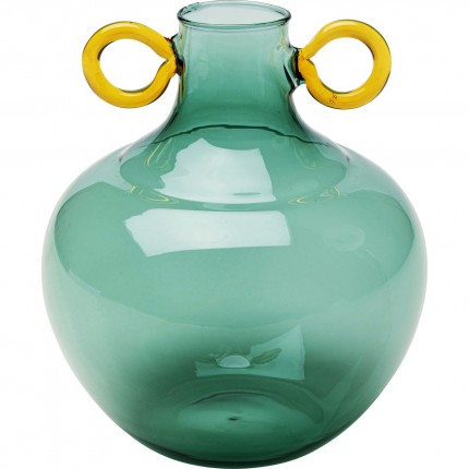 Vase Amore Handle vert 16cm Kare Design