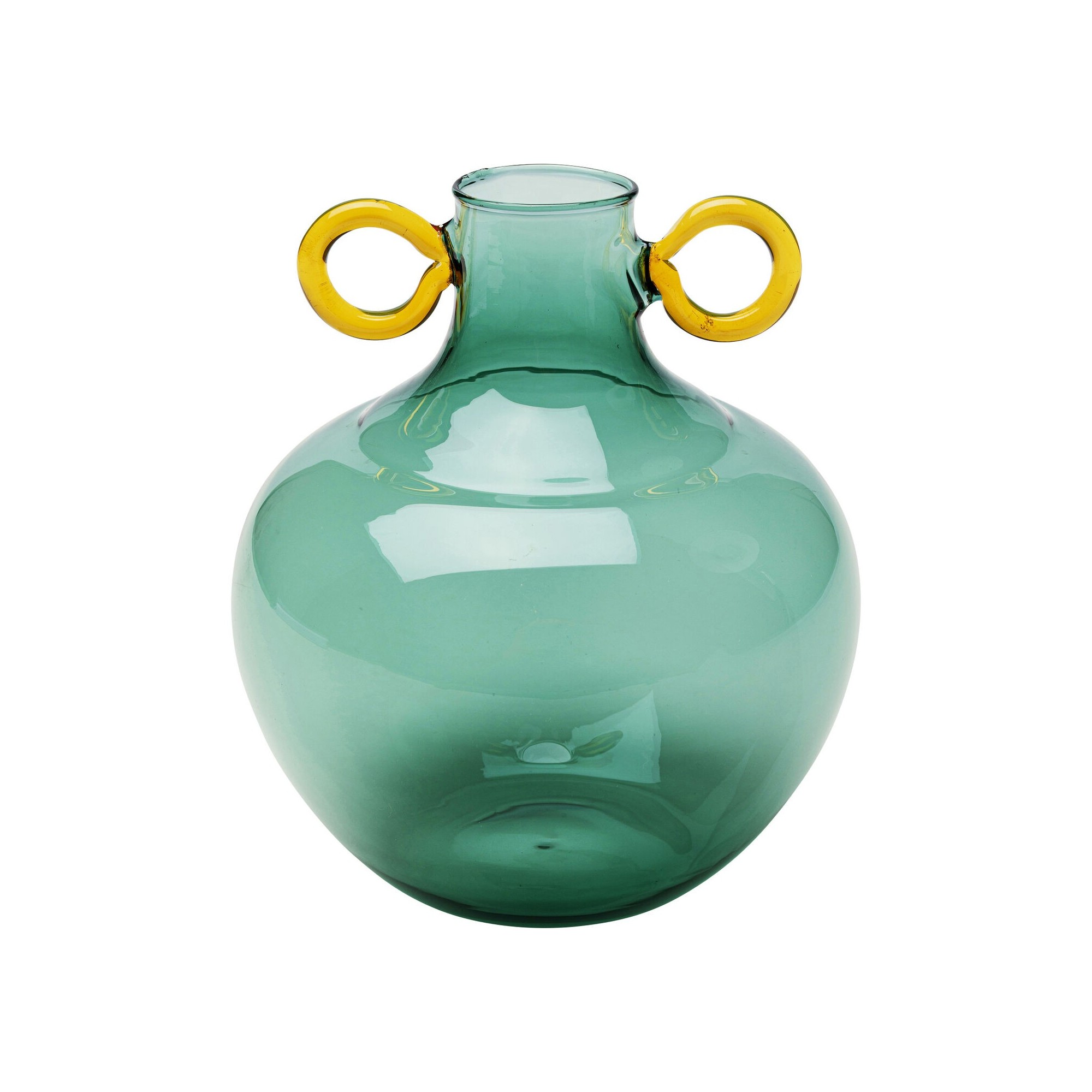 Vase Amore Handle vert 16cm Kare Design