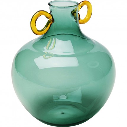 Vase Amore Handle vert 16cm Kare Design