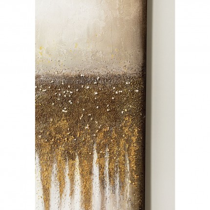 Peinture à l'huile Abstract Fields 100x200cm Kare Design