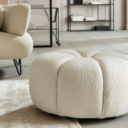 Pouf Peppo Lounge crème Kare Design