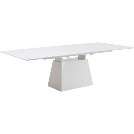 Table à rallonge Benvenuto rectangle blanche Kare Design