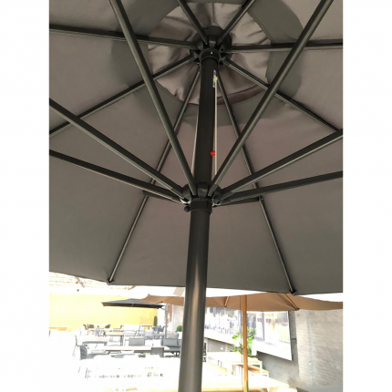 Parasol avec manivelle 300cm gris Gescova