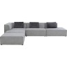 Canapé d angle Infinity Atlanta gris gauche