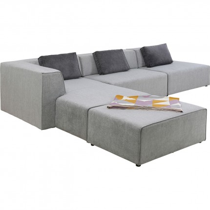 Canapé d'angle Infinity XL gauche gris Kare Design