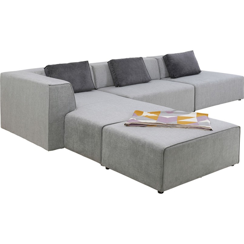 Canapé d angle Infinity Atlanta gris gauche