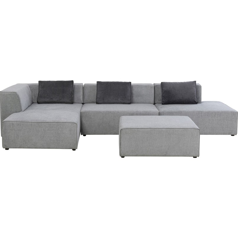 Canapé d angle Infinity Atlanta gris gauche