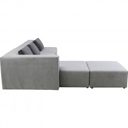 Canapé d'angle Infinity XL gauche gris Kare Design