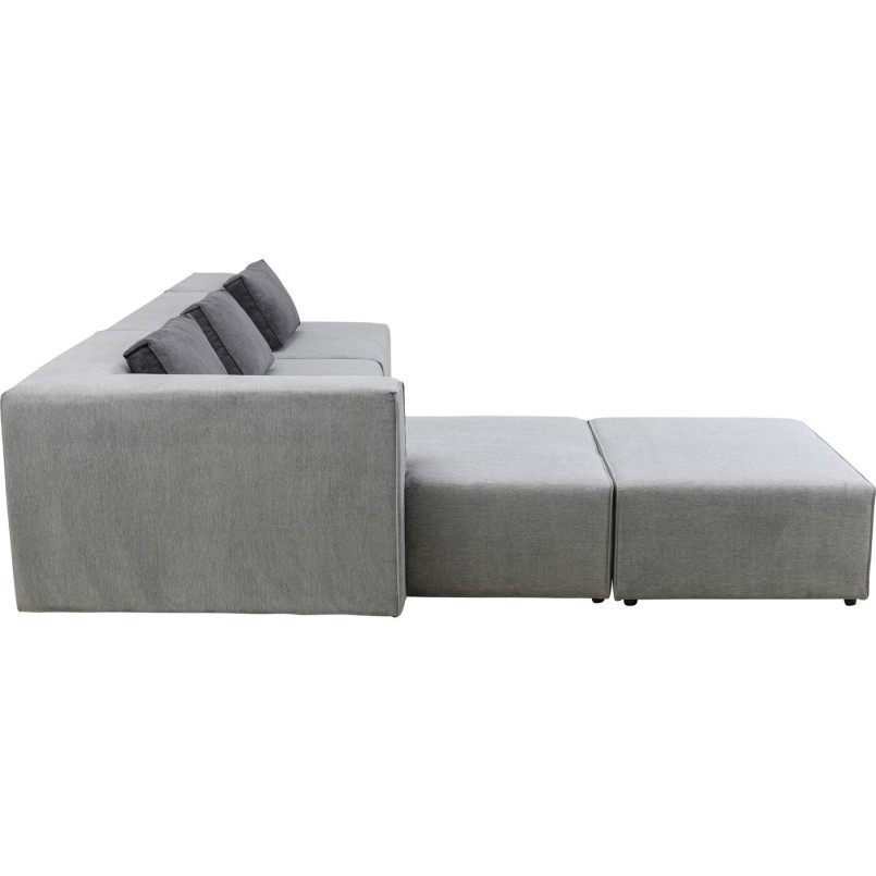 Canapé d angle Infinity Atlanta gris gauche