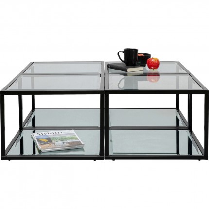 Table d'appoint Quadro noire 50x50cm Kare Design