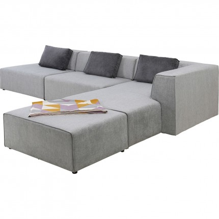 Canapé d'angle Infinity XL droite gris Kare Design