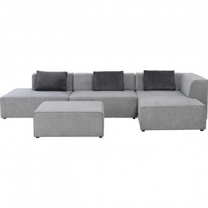 Canapé d'angle Infinity XL droite gris Kare Design
