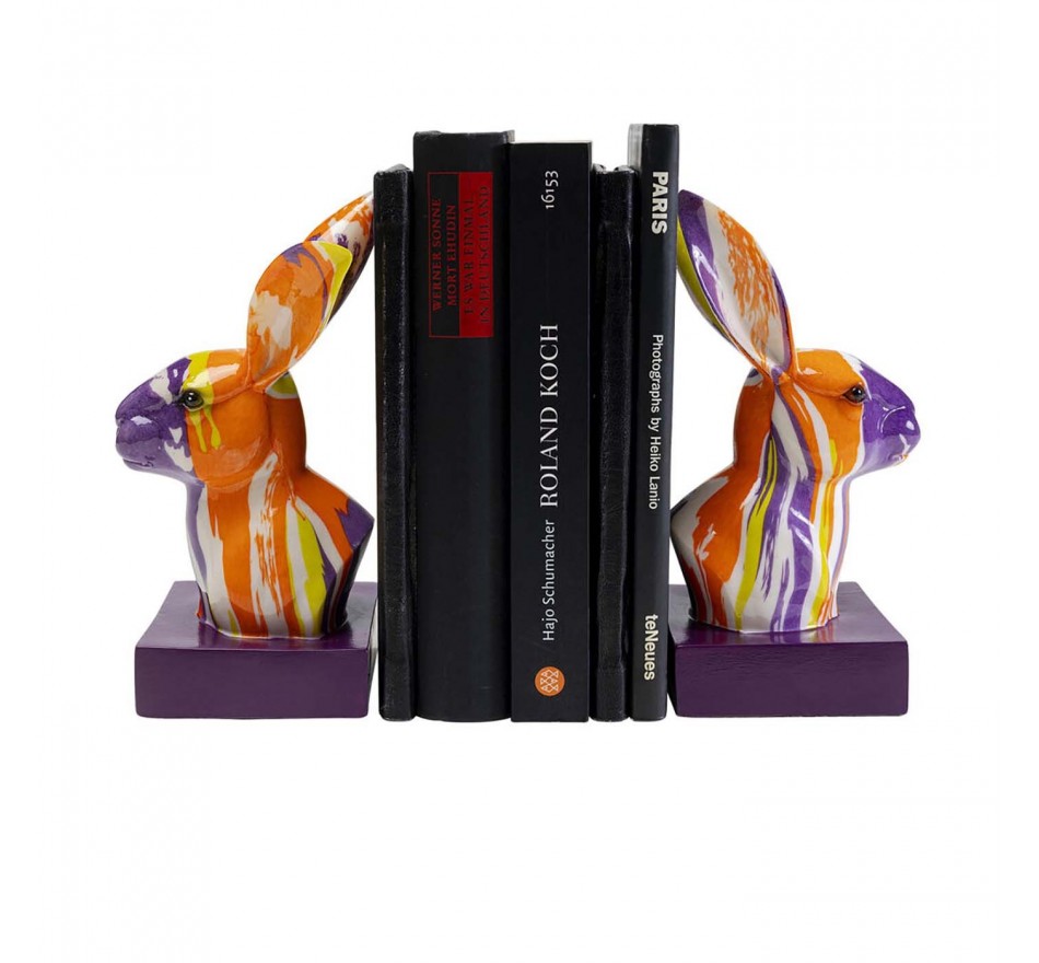 Bookend rabbit paint drips (2/Set) Kare Design Bookend rabbit paint drips (2/Set) Kare Design