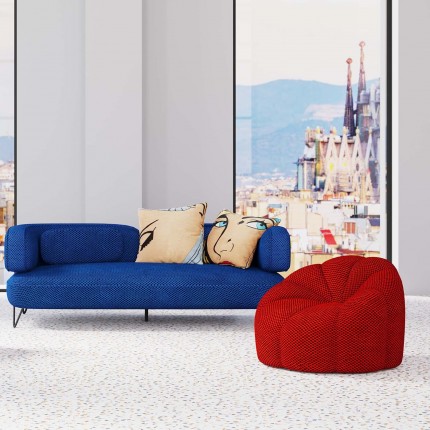 Fauteuil pivotant Peppo Lounge rouge Kare Design Fauteuil pivotant Peppo Lounge rouge Kare Design