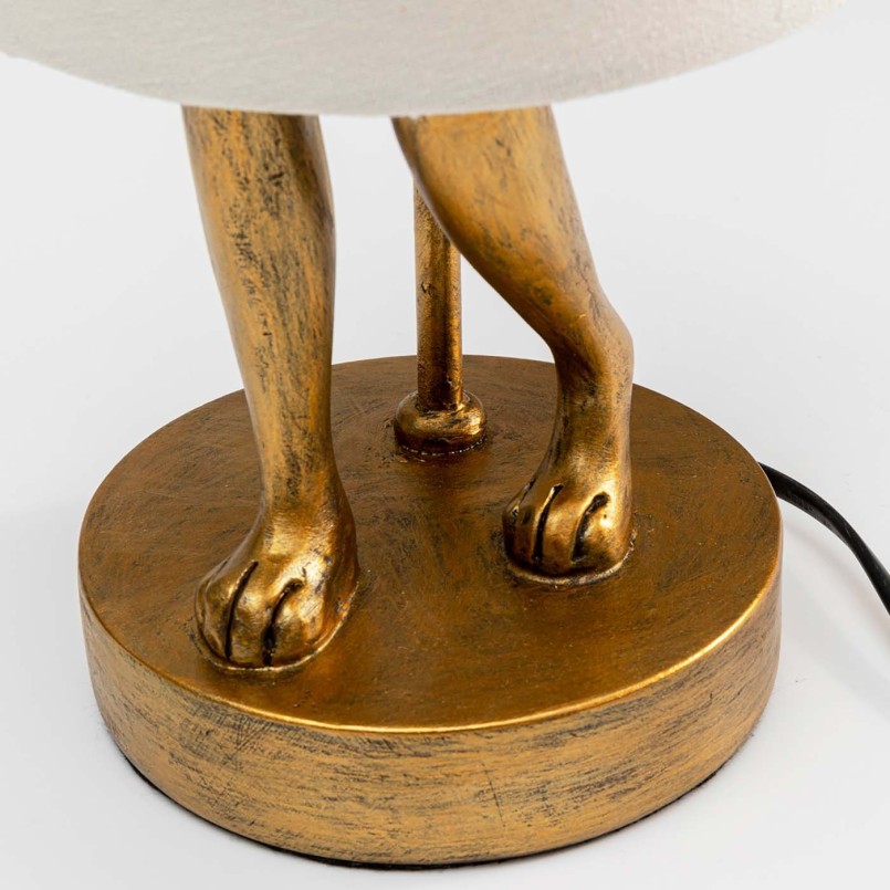 Lampe à poser Animal Rabbit doré/blanc 50cm